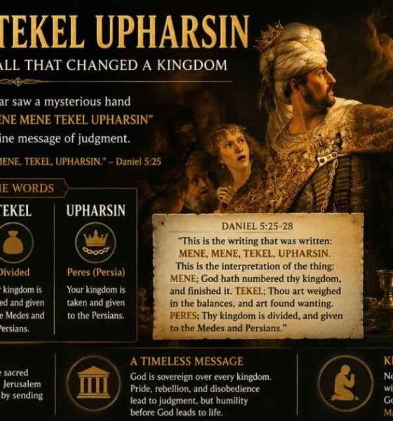 Mene Mene Tekel Upharsin : Meaning, Bible Story, Interpretation, and Spiritual Lessons